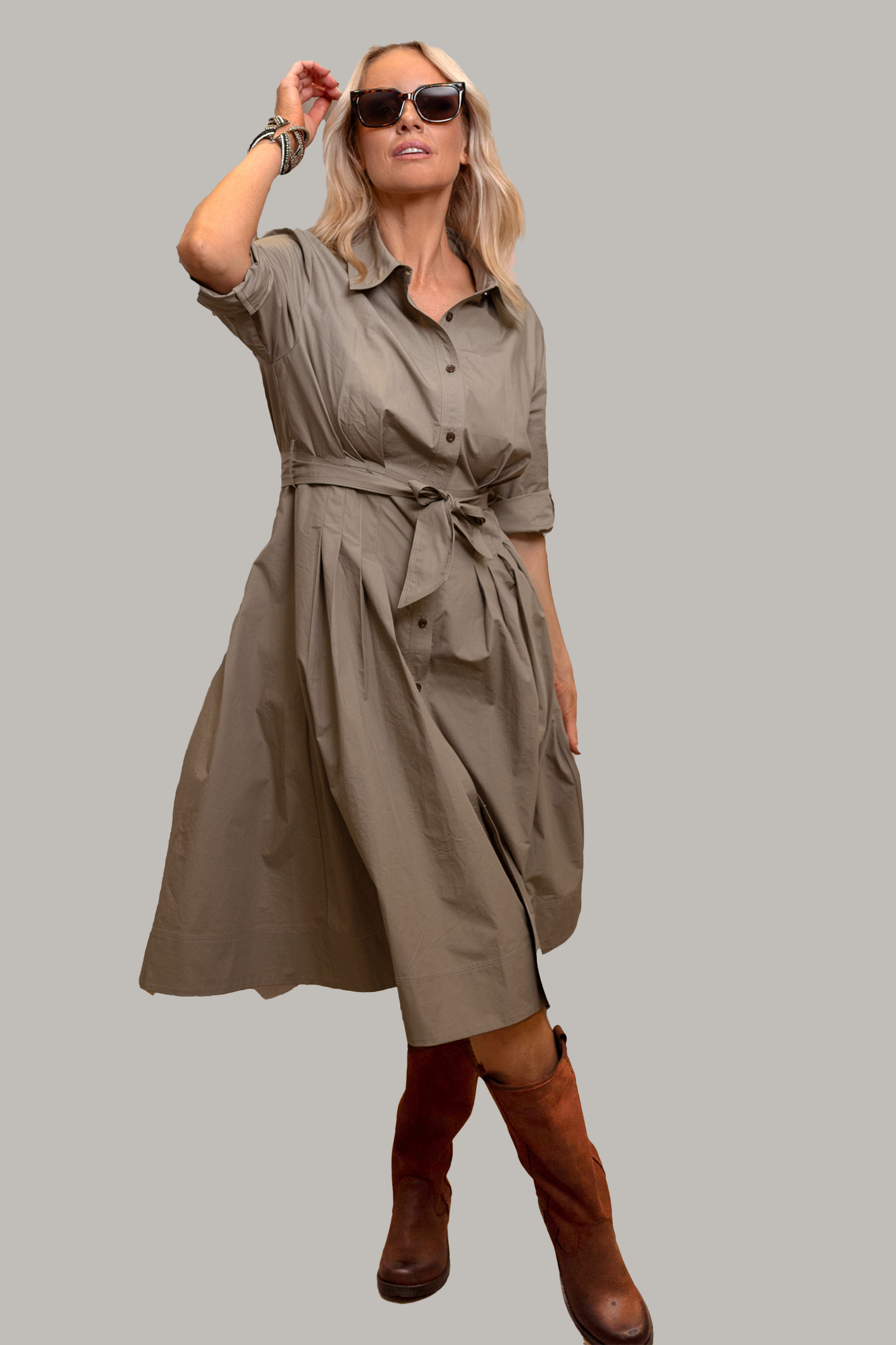 dress coat dress Red Cotton Dress Women's Trench Coat with Matching Belt | Bergman Collection