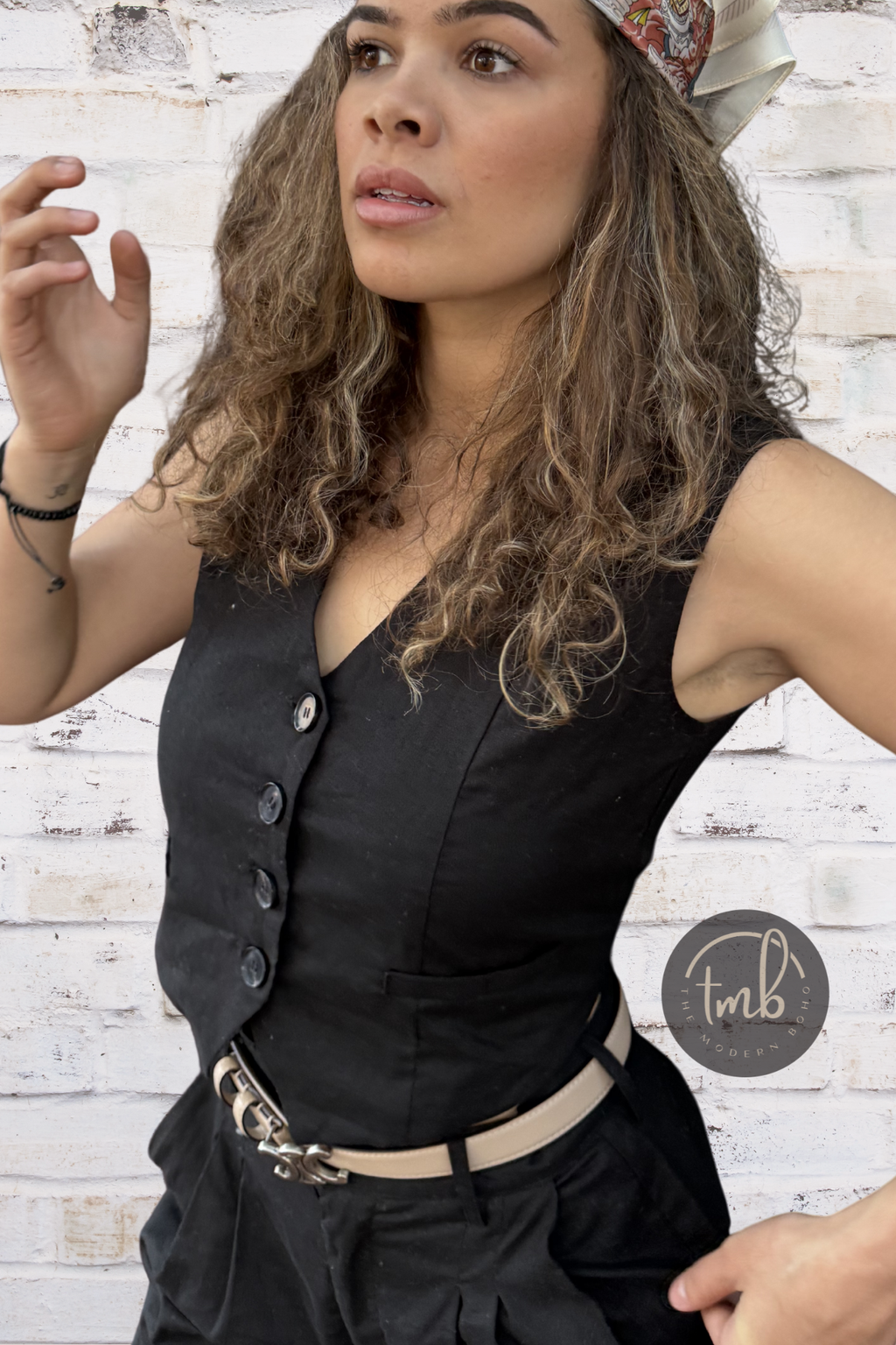 Dixie Set - Black Pant and Vest Set