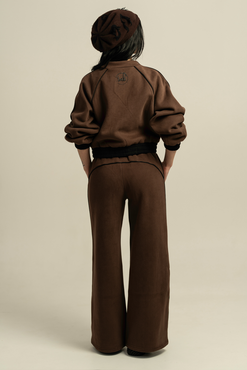 ESCAPADE Cotton Track Suit - Umber