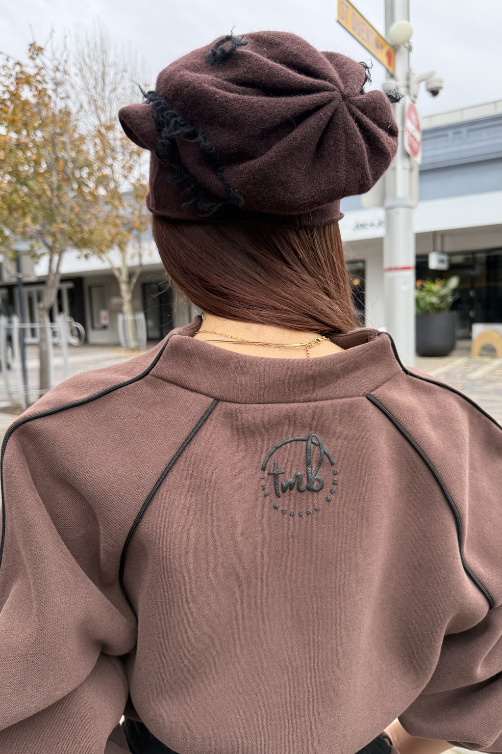 Escapde Cotton Track Suit - Umber