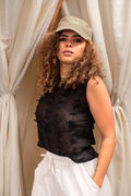 Lea Textured Linen Top