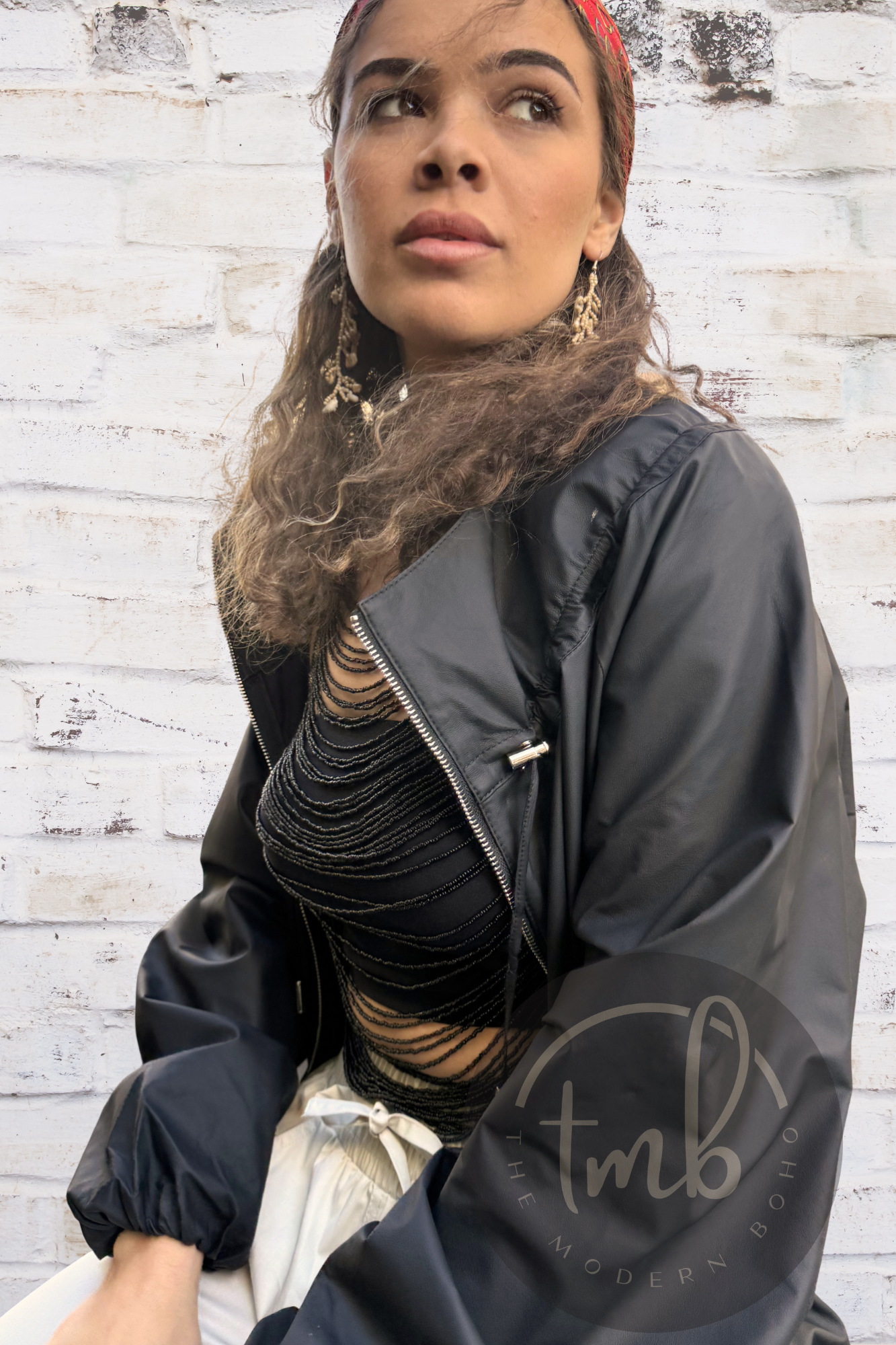 River - Lightweight Leather Anorak