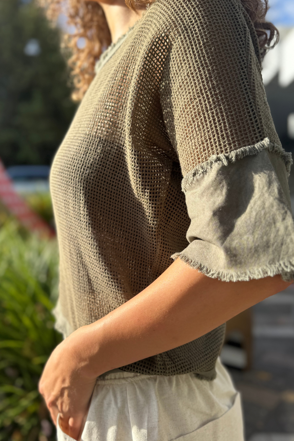Isla Zip Mesh Top
