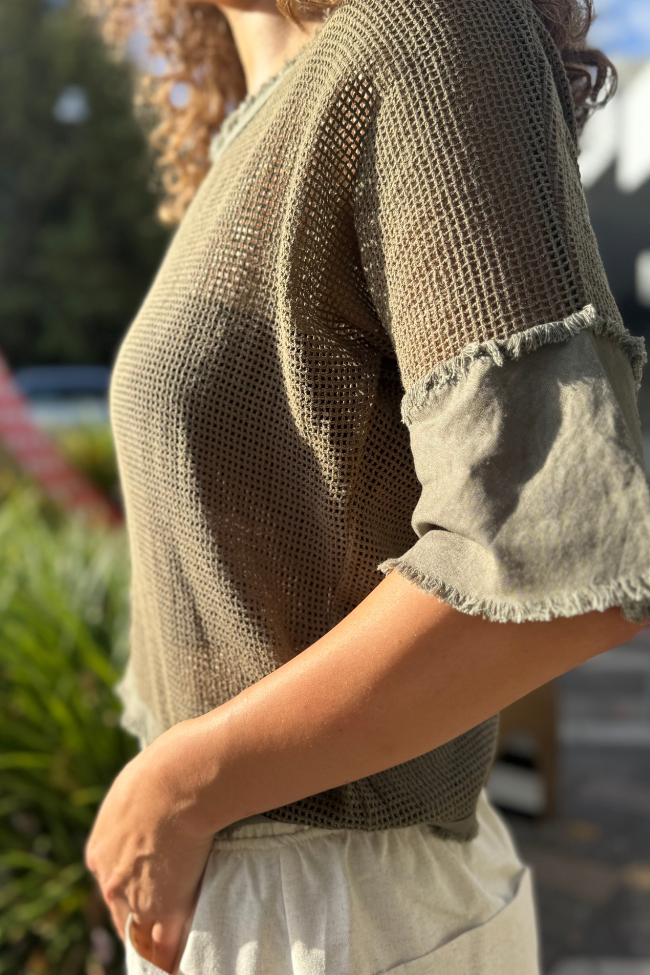 Isla Zip Mesh Top