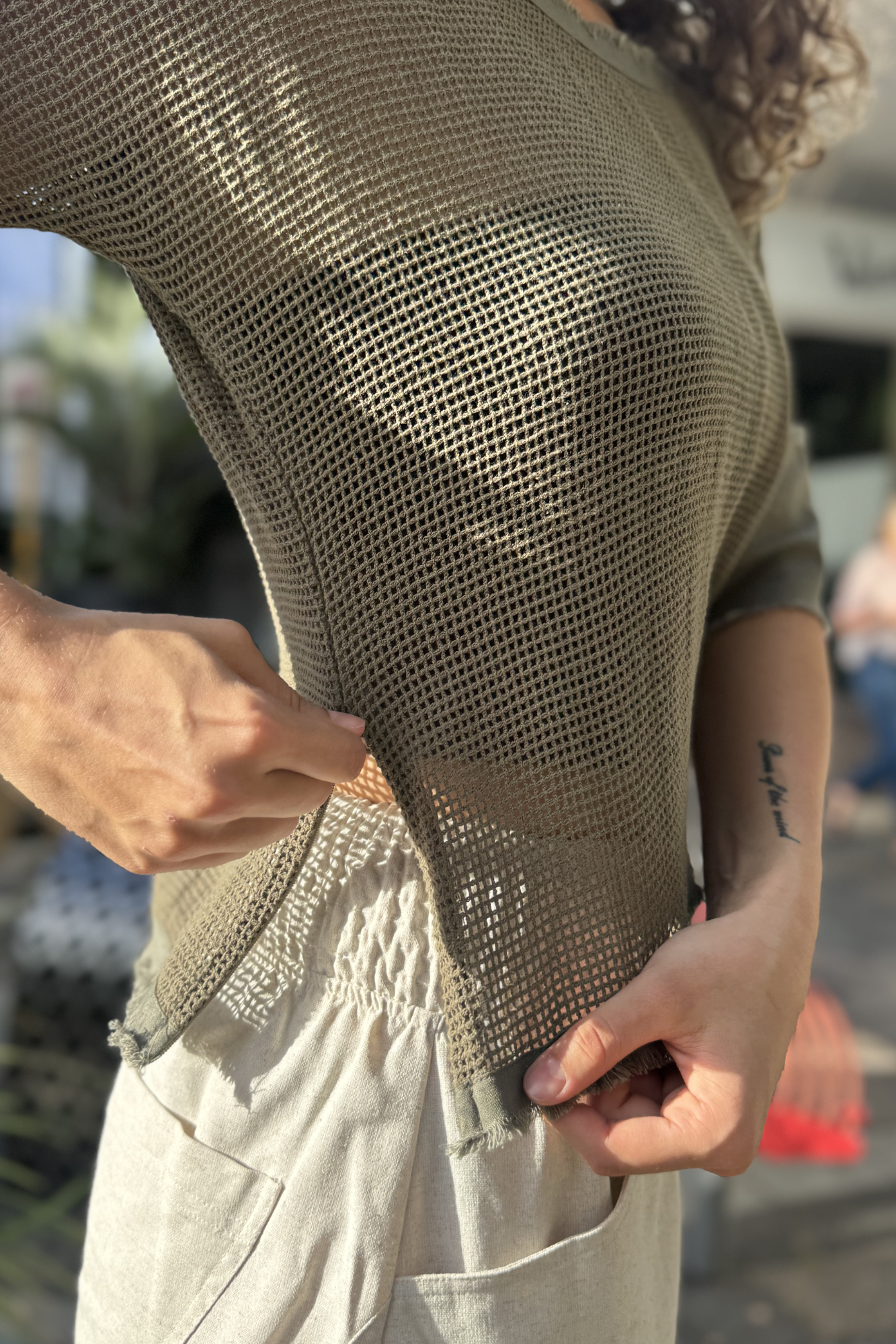 Isla Zip Mesh Top
