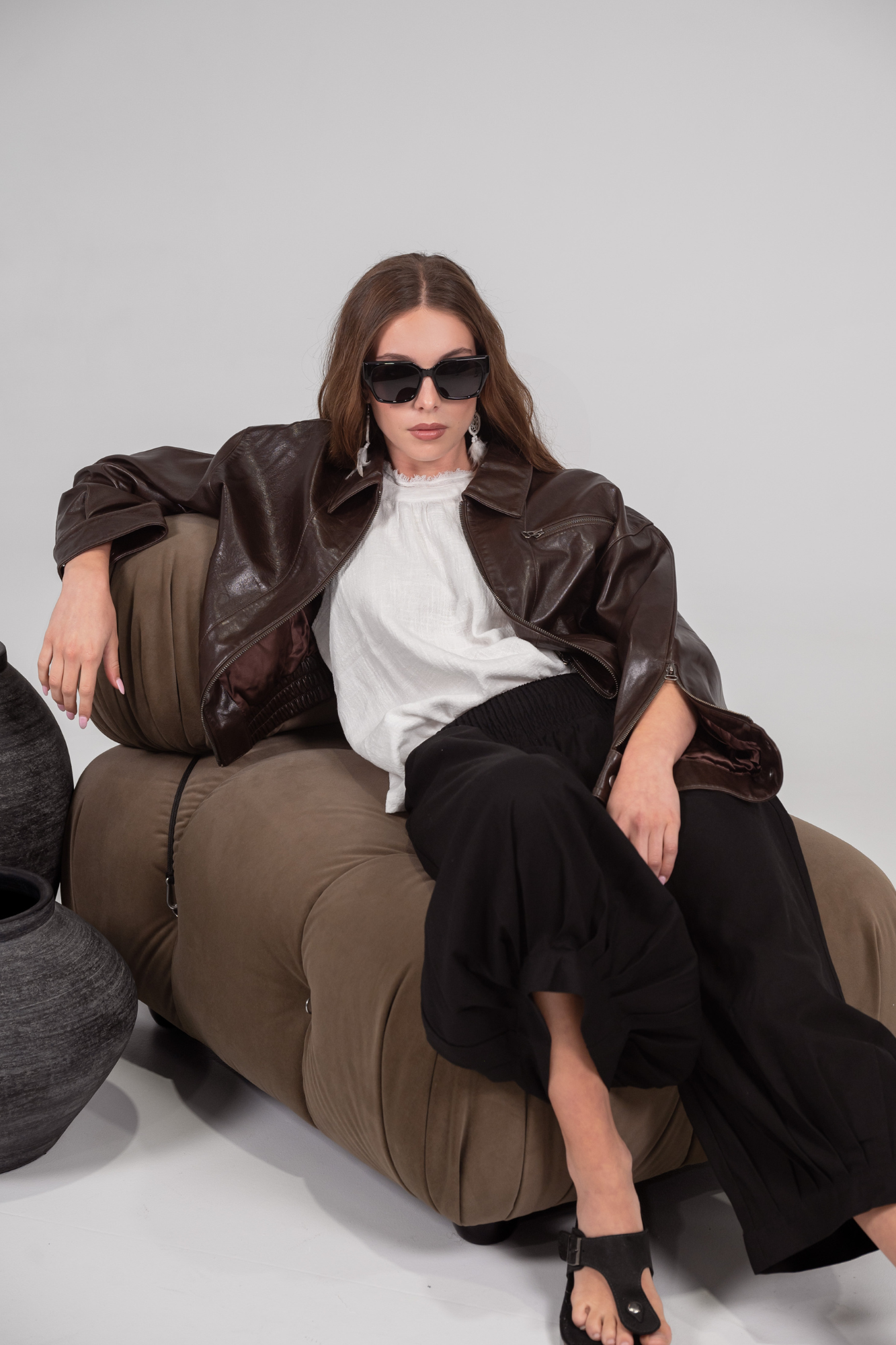 Storm Leather Bomber Jacket