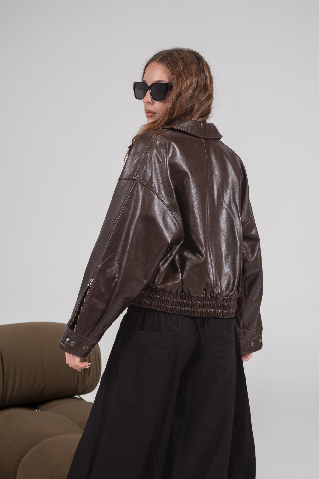 Storm Leather Bomber Jacket