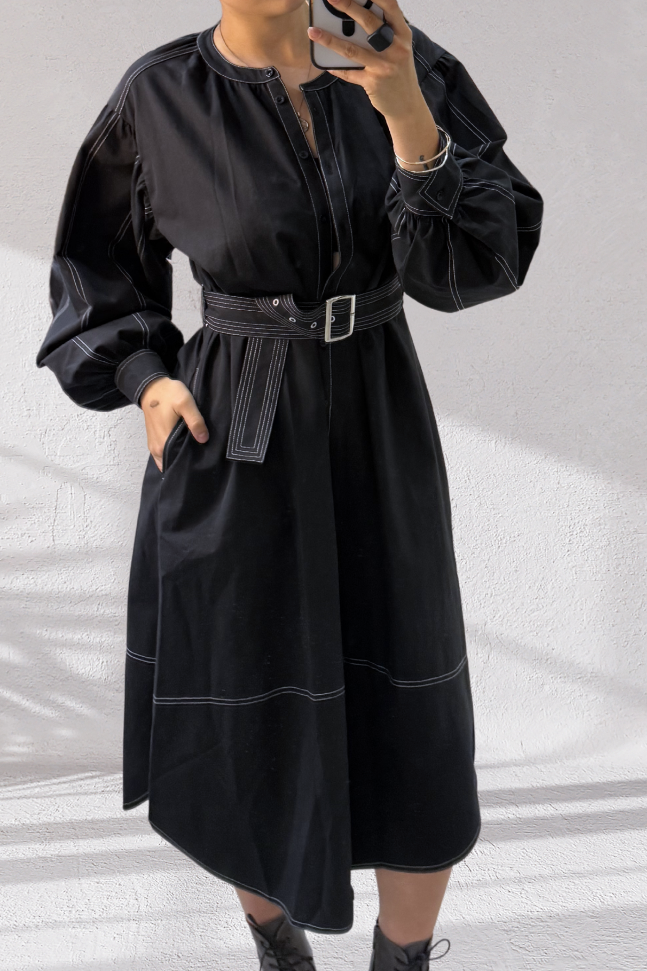 THERESE - COTTON COAT DRESS