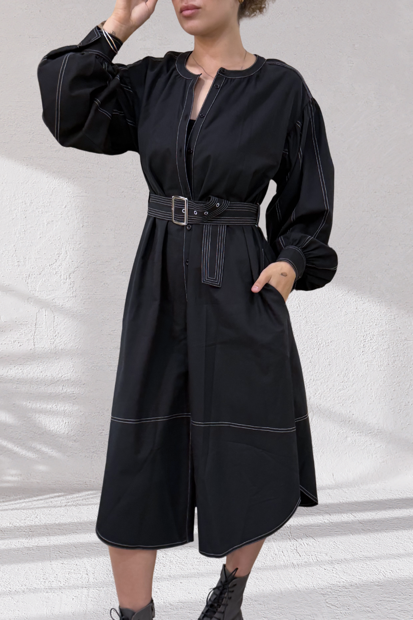 THERESE - COTTON COAT DRESS