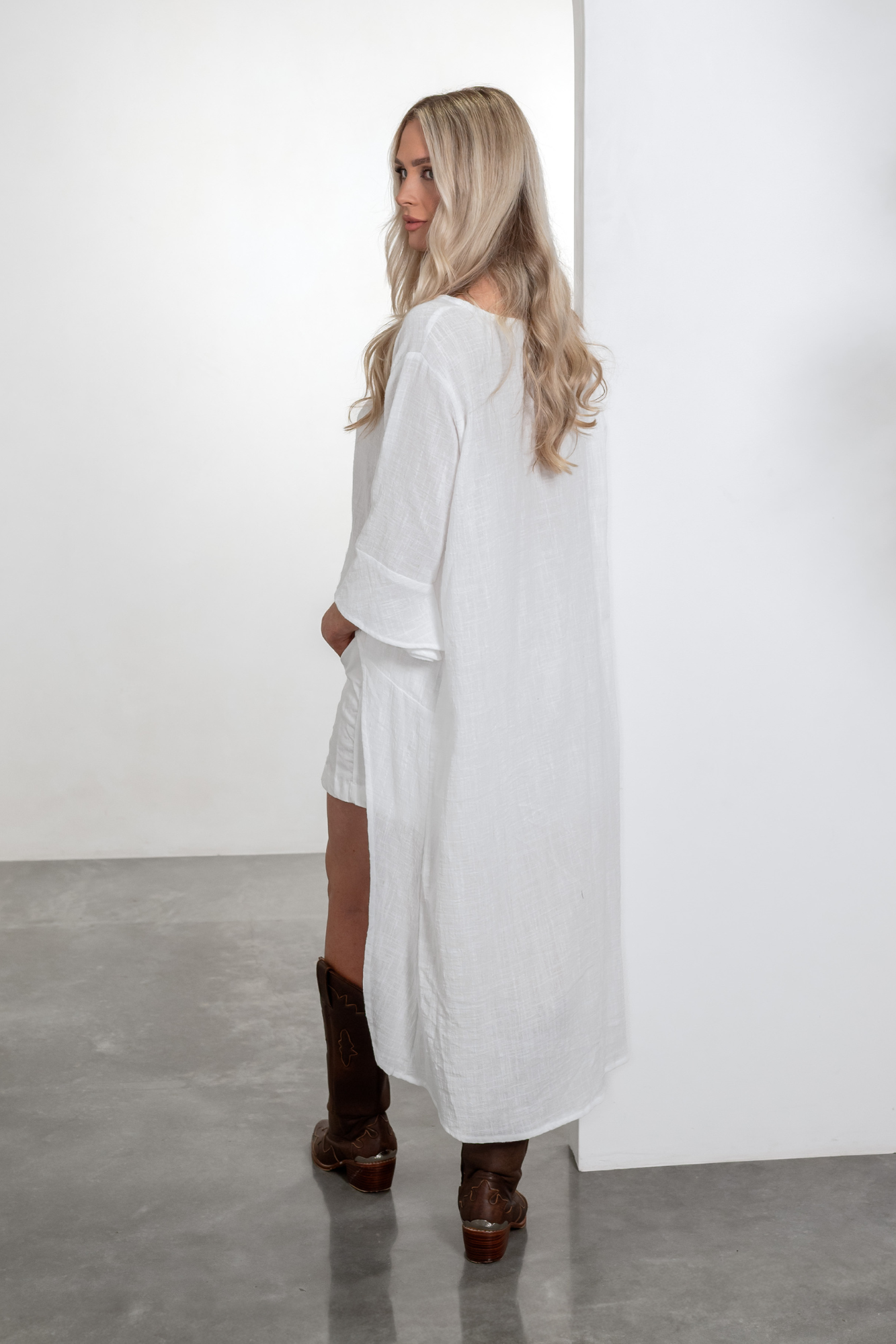 Flo Long Top - Cotton Muslin