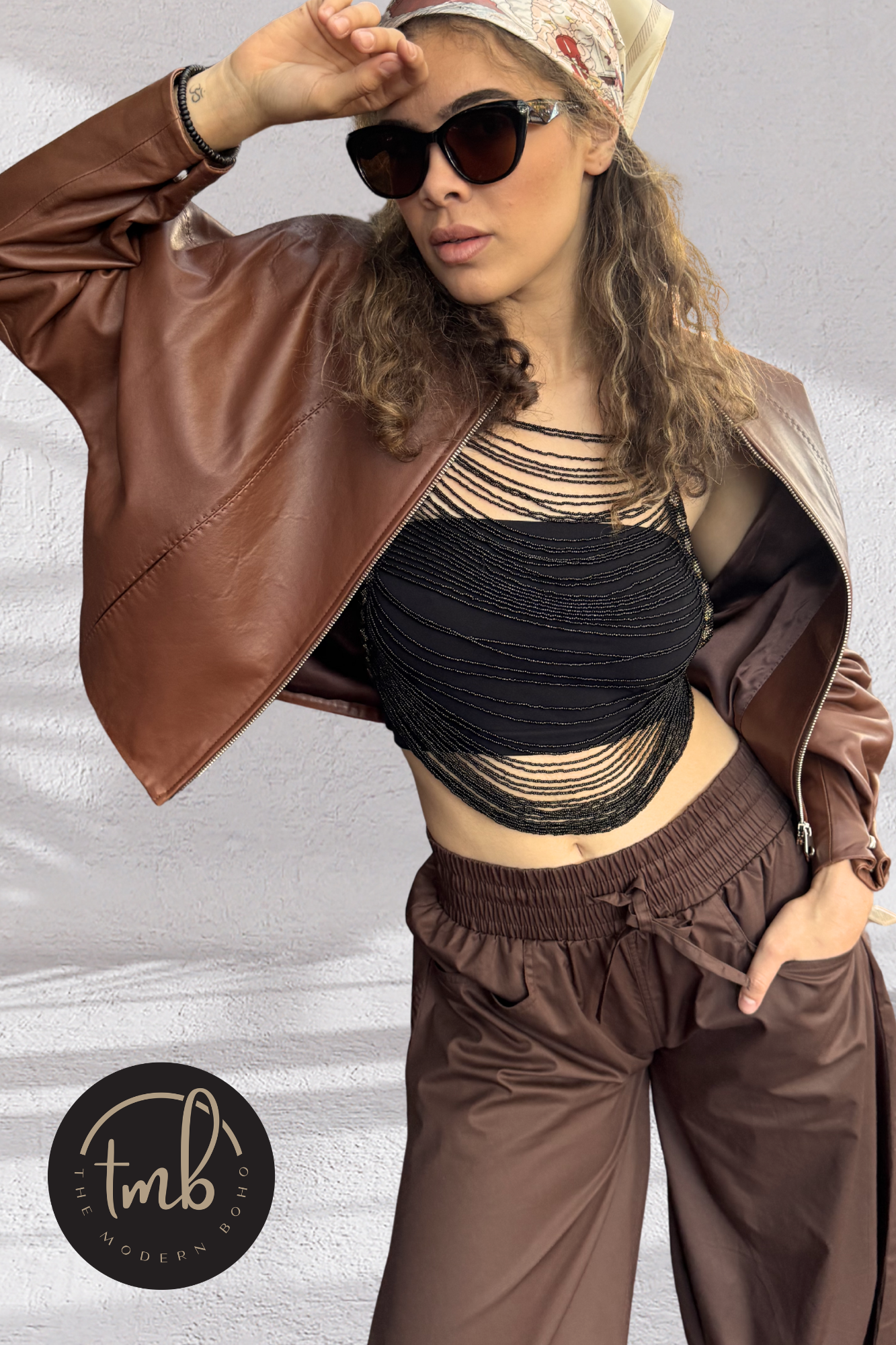 Knox - Leather Bomber Jacket